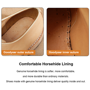 Botas Casuales de Trabajo Retro de Cuero Genuino Goodyear Hechas a Mano OEM con Cordones y Suela Gruesa, Cómodas y Resistentes para Primavera - Product Image 5
