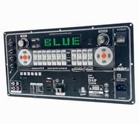 Carte d'amplification audio DSP pour enceinte sur chariot HN-ABF7102, AC220V, Bluetooth 9.0, double microphone, entrée guitare, carte d'amplification de puissance pour karaoké