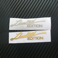 Autocollants et emblèmes métalliques créatifs en nickel adhésifs pour voitures et motos, édition limitée, pour promotion en supermarché