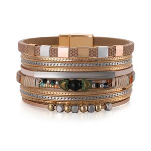 Nautical <b>Leather</b> <b>Bracelet</b> Viral Marketing Potential Etched Patterns Steel Holiday Gift for Women Nickel Free Content - Product Image 3
