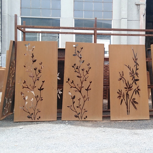 Moderne Durable En Acier Corten Décoratif Clôture En <span class=keywords><strong>Bambou</strong></span> Jardin - Product Image 1