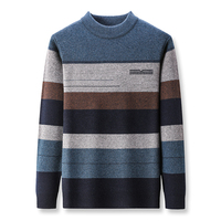 OEM Personnalisé Hommes Pull Grands Pulls Designer O-Neck Ras Du Cou Chaud Tricoté pour Automne Motif Décoration-Vente en Gros