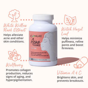 OEM Hizmeti Doğal Akne Temel Ürünleri Vegan Kapsüller <span class=keywords><strong>Anti</strong></span> AKNE Kapsülü En Çok Satan Yüz Serumu AKNE Lekeleri Kapsülü - Product Image 4