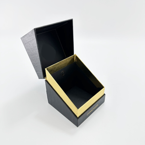 High Quality Custom Logo Black Jewelry Cardboard Paper Packaging Boxes Gift Square Watch Box