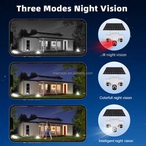 Neue 6MP WLAN 4G <span class=keywords><strong>3</strong></span>-Linsen Solarbetriebene Kabellose PTZ-Kamera V380 Pro Outdoor-Sicherheits-WLAN 4G SIM-Karten Solar-CCTV-Kamera - Product Image 4