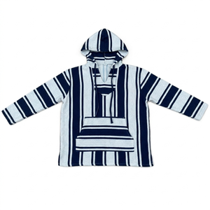 Custom 3D Print Unisex Striped Summer Mexican Baja Hoodie 100% Polyester <strong>Waffle</strong> Weave Beach <strong>Jumpers</strong> - Product Image 5