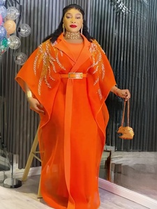 open lace back dress Orange Kente Dashiki Shirt / Dashiki Dress - African Print Top