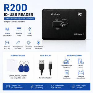 Lecteur <span class=keywords><strong>de</strong></span> <span class=keywords><strong>cartes</strong></span> RFID NFC USB <span class=keywords><strong>de</strong></span> bureau 13,56 MHz pour le contrôle d'accès et l'identification par carte IC - Product Image 5