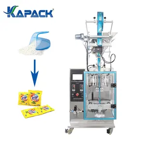 KAPACK Factory Price Hot Selling Roll Film Powder Sachet Pouch Washing Powder Filling And Packing Machine