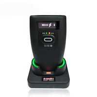 Mini-scanner de codes-barres 2D portable avec rotation à 360° et capacité à lire les codes QR, interface COM/USB, support de charge, produit en stock