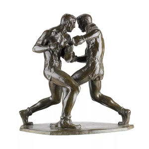 ขายส่งเรซินโบราณที่กำหนดเองมวยไทยที่ทำด้วยมือวินเทจมวยรูปแกะสลัก - Product Image 5