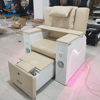 Chaise de salon de manucure multifonction de luxe, spa pour les pieds, massage, station de pédicure, soins des mains et des pieds, chaise de manucure