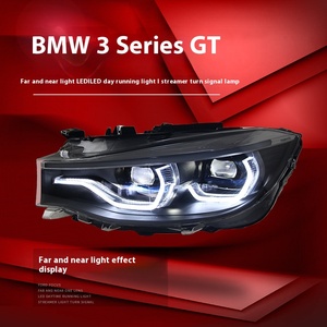 ไฟหน้ารถยนต์สำหรับ F34 ซีรีส์ 3 แบบ LED ปี 2013-2020 พร้อมไฟ DRL ไฟเลี้ยว อุปกรณ์เสริมสำหรับตกแต่ง ชุดไฟหน้าครึ่งดวง - Product Image 2