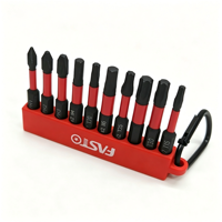Jeu de 10 embouts de tournevis magnétiques PH1 PH2 PH3 H4 H5 T20 T25 T30 T15, embouts de visseuse à percussion haute dureté pour perceuse électrique