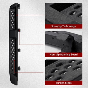 Estribos para Ford <span class=keywords><strong>Bronco</strong></span>, Mejora al Estilo Raptor, Estribos Laterales de 4 Puertas, Barras Nerf para <span class=keywords><strong>Bronco</strong></span>, Piezas Modificadas - Product Image 4
