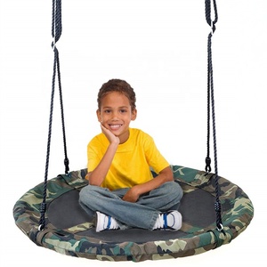 39 polegadas aranha Web árvore balanço ao ar livre Pires <span class=keywords><strong>Net</strong></span> <span class=keywords><strong>Swing</strong></span> plataforma quintal redondo voando <span class=keywords><strong>Swing</strong></span> - Product Image 6