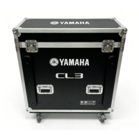 Flight case robuste sur mesure pour console de mixage numérique YAMAHA CL3 avec couvercle rabattable, 3 portes et 4 roues