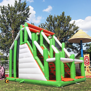 Actividades gigantes carrera de obstáculos inflable tobogán gorila comercial Parque de Atracciones inflable carrera de obstáculos - Product Image 1