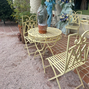 Wrought Iron <b>Table</b> <b>and</b> <b>Chair</b> Set for Home Indoor Outdoor Garden Furniture Set Garden Furniture Outdoor Comfortable Wrought <b>Chair</b> - Product Image 3