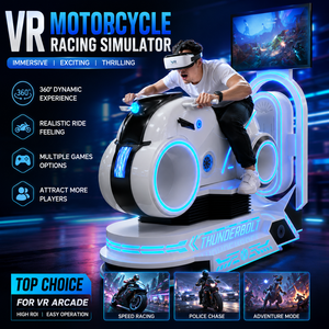 Simulateur de course de moto VR de dernière génération pour usage en intérieur, centres commerciaux, salles de jeux, parcs d'aventure, construction en fibre de verre et métal 1 - Product Image 3