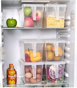 Kitchen Plastic PP Injection-Molded Eco-Friendly Multifunction Refrigerator Food Storage Organizer <b>Bins</b> Plastic Food Container - Product Image 3