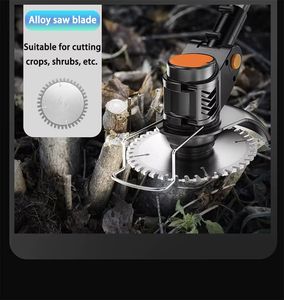 Tondeuse à gazon commerciale réglable, coupe-herbe <span class=keywords><strong>manuel</strong></span>, machine à désherber, ensembles d'<span class=keywords><strong>outils</strong></span> multifonctions, débroussailleuse à fil électrique - Product Image 4