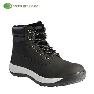 De cuero Durable China punta de acero duro botas de trabajo <span class=keywords><strong>zapatos</strong></span> de seguridad para los hombres - Product Image 3