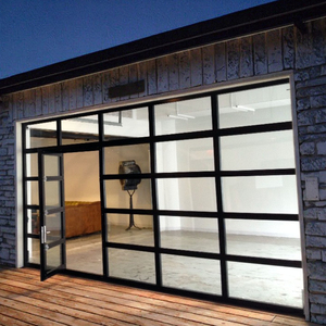 Puerta <span class=keywords><strong>de</strong></span> Garaje Seccional <span class=keywords><strong>de</strong></span> <span class=keywords><strong>Aluminio</strong></span> Moderna 2025, 16x7, <span class=keywords><strong>de</strong></span> Vidrio, Plegable Inteligente, Puerta Peatonal Superior <span class=keywords><strong>para</strong></span> Entradas Pequeñas, Impermeable - Product Image 4