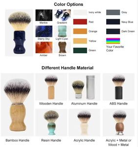 JDK-Brosse de rasage <span class=keywords><strong>pour</strong></span> cheveux synthétiques, manche en plastique verni - Product Image 5