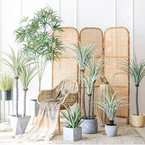 Wholesale Large Nordic Style <b>Artificial</b> Plastic UV Resistance High Quality Indoor Hotel Office Fresh Decorative Plant Potted - Product Image 4