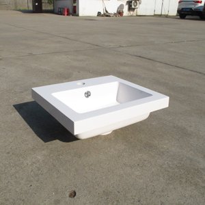 <span class=keywords><strong>Lavabo</strong></span> de Superficie Sólida de Diseño Moderno y Sencillo, Piedra Artificial de Resina, para Uso en Baños de Hotel - Product Image 4