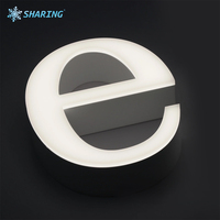 Signalétique lumineuse personnalisée sans cadre pour extérieur, logo et image de marque pour vitrine, signalétique modulaire étanche