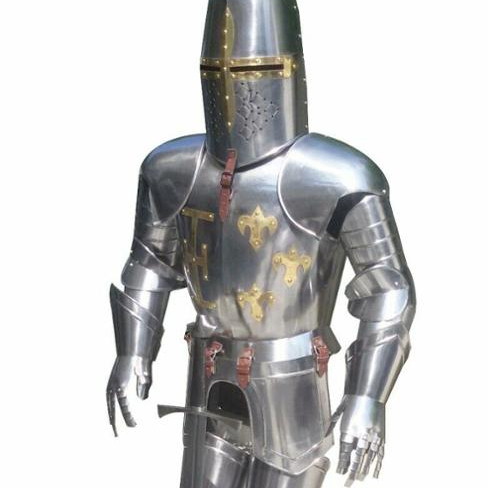 中世纪十字军套装盔甲全身盔甲套装剑万圣节服装 - buy armor,full
