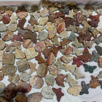 Vente en gros - Nouveauté : sculptures en agate naturelle d'Alxa Alashan, motifs papillon, fleur, renard, artisanat en quartz cristallin pour la décoration