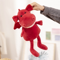 2024 Super doux Kawaii dinosaure rouge Dragon violet vert peluche poupée jouets pour enfants cadeaux