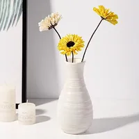 Vase de table et pot de fleurs en plastique écologique moderne nordique pour petites fleurs fraîches et ornements de salon