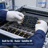 Carte de circuit imprimé multicouche RF haute fréquence Rogers RO4003C RO4350B en PTFE, contrôle d'impédance, ENIG, argentage par immersion, OEM ODM