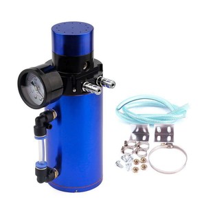 Válvula de Ventilación Universal Redonda de Aluminio para Aceite de Motor con Manómetro de Vacío para Reciclaje de Gases de Escape y Mejora del Aceite - Product Image 3