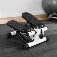 Mini stepper 2-en-1 avec bandes de résistance en acier, entraînement complet du corps, équipement de fitness portable pour la maison