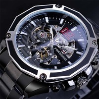 Montres mécaniques automatiques de luxe de haute qualité pour hommes, montres-bracelets sportives à squelette ajouré, style business et mode