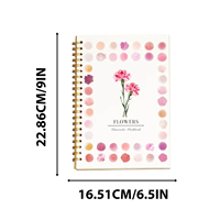 Blumen-Aquarell-Lernheft: DIY-Zeichen- und Bastelbedarf für Anfänger, Malbuch für Kinder