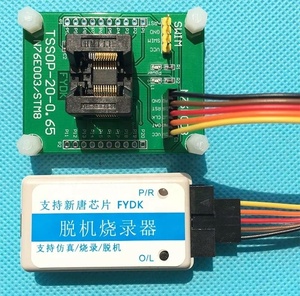 STM8S STM8L <span class=keywords><strong>TSSOP20</strong></span> Paketi için STM8 Programlama Adaptörü IC Test Soketi, SWIM Portlu 0.65mm Aralıklı - Product Image 2