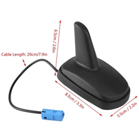 Antenne aileron de requin FM AM personnalisable avec antenne de voiture Opel Plug DC12V