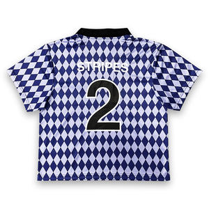 Camiseta de Fútbol Sublimada Personalizada - Manga Corta, Transpirable, Estilo Retro Urbano - Product Image 2