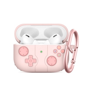 Étui portable en silicone de protection intégrale pour écouteurs sans fil, compatible avec les <span class=keywords><strong>Airpods</strong></span> <span class=keywords><strong>Pro</strong></span> et les écouteurs <span class=keywords><strong>Apple</strong></span> – <span class=keywords><strong>Prix</strong></span> de gros - Product Image 2