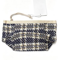Grand sac fourre-tout zippé en tricot jacquard pied-de-poule Marant, nouvelle collection automne/hiver 2026, grande capacité, pour femme, avec porte-monnaie
