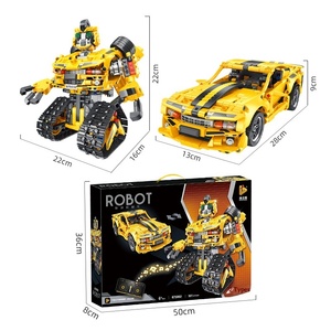 675001-675006 Robot intelligent pour enfants, <span class=keywords><strong>jouet</strong></span> de construction en plastique ABS à assembler soi-même avec de petites pièces - Product Image 5