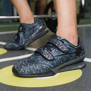Chaussures <span class=keywords><strong>d</strong></span>'<span class=keywords><strong>haltérophilie</strong></span> en microfibre Deadlift personnalisées en usine Oem bon marché professionnelles hautes chaussures de musculation - Product Image 4
