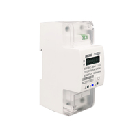 TOMZN Passerelle Zigbee Tuya Monophasé 65A Rail DIN Compteur d'énergie intelligent WIFI avec minuterie et moniteur de consommation kWh Wattmètre 110V 220V 50/60Hz