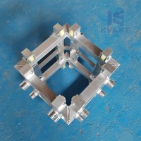 Manchon carré en aluminium pour structure de scène, idéal pour l'éclairage de concert et les toitures de structures scéniques